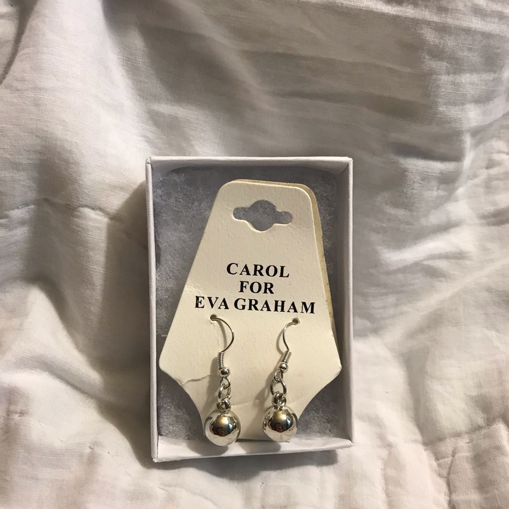Silver Ball Earrings